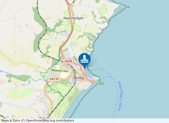 Tenby North Beach on the map