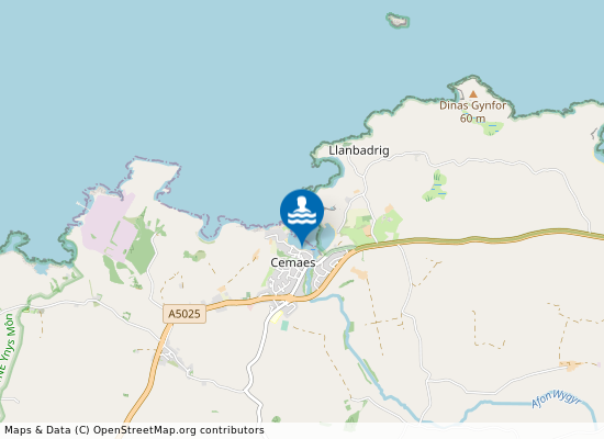 Traeth Bach Beach on the map