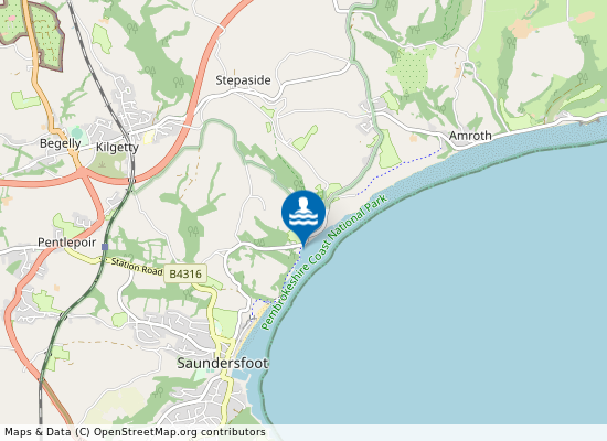 Wiseman\'s Bridge Beach on the map
