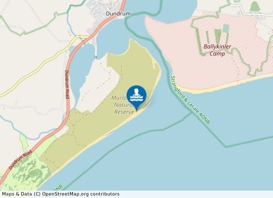 Murlough Beach on the map
