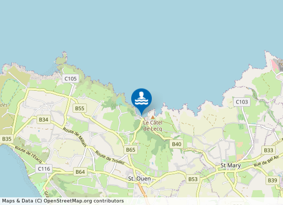 Greve de Lecq Beach on the map