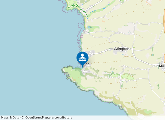 Hope Cove on the map
